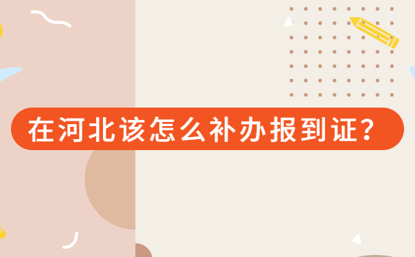 河北省大学生如何补办报到证？