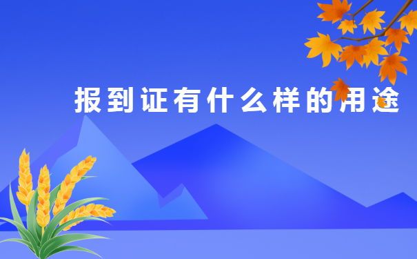 毕业后报到证丢失的补办流程