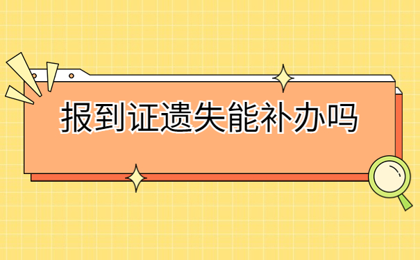 宁波大学报到证遗失补办程序