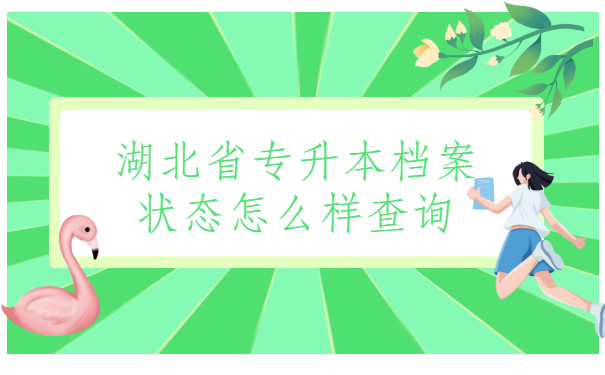 湖北省专升本档案状态怎么样查询？