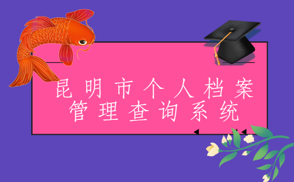 昆明市个人档案管理查询系统