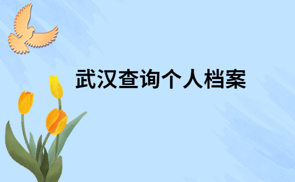 武汉毕业大学生如何查询个人档案？这些地方一定要注意