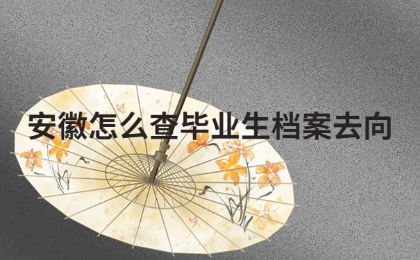 安徽怎么查毕业生档案去向?看完这篇文章让你查档不走弯路